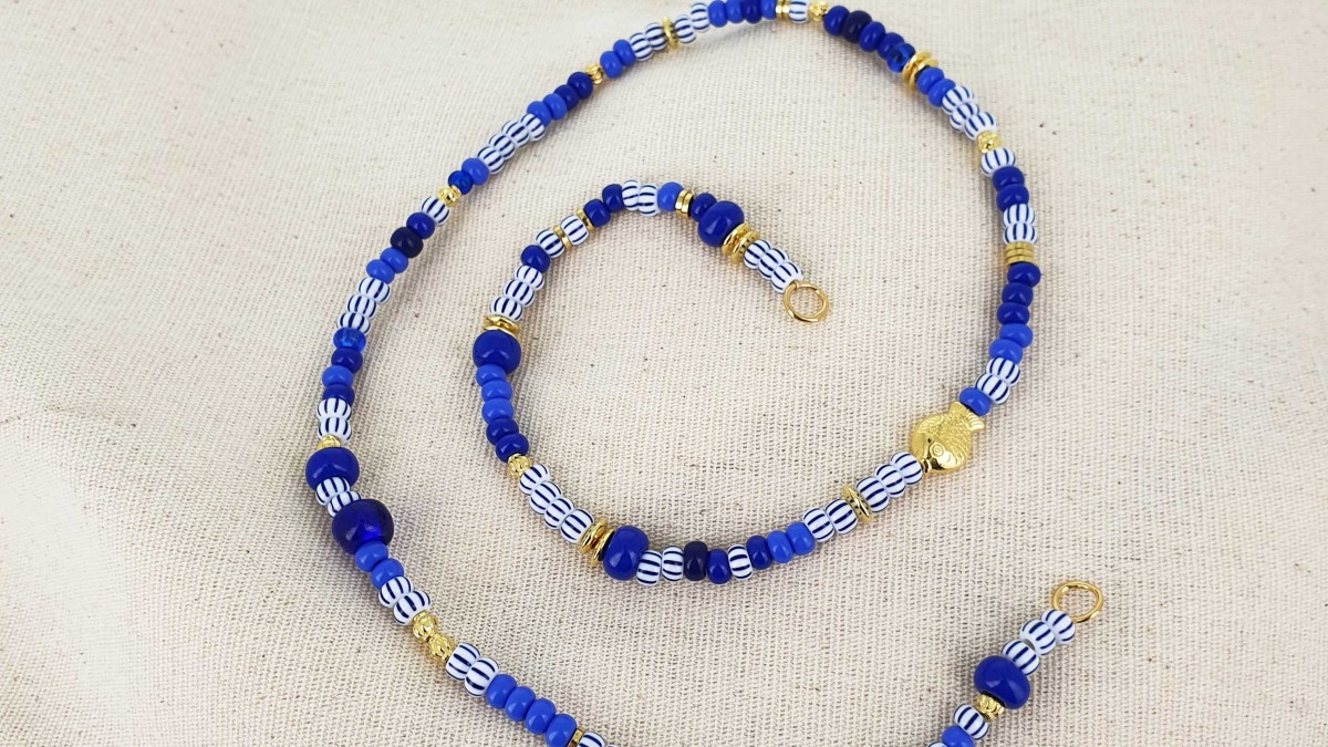 Pulsera de varias vueltas con cuentas de semillas y flores de margarita : Paso 2 Pulsera de varias vueltas con cuentas de semillas y flores de margarita : Paso 2