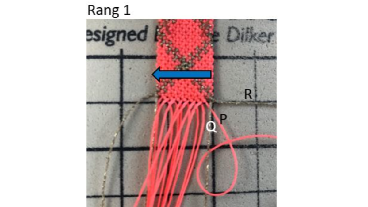 Pulseras lisas o estampadas en micro macramé con hilo encerado Linhasita : Paso 14