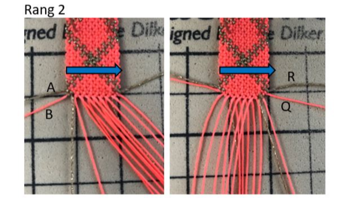 Pulseras lisas o estampadas en micro macramé con hilo encerado Linhasita : Paso 15