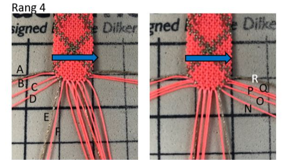 Pulseras lisas o estampadas en micro macramé con hilo encerado Linhasita : Paso 17