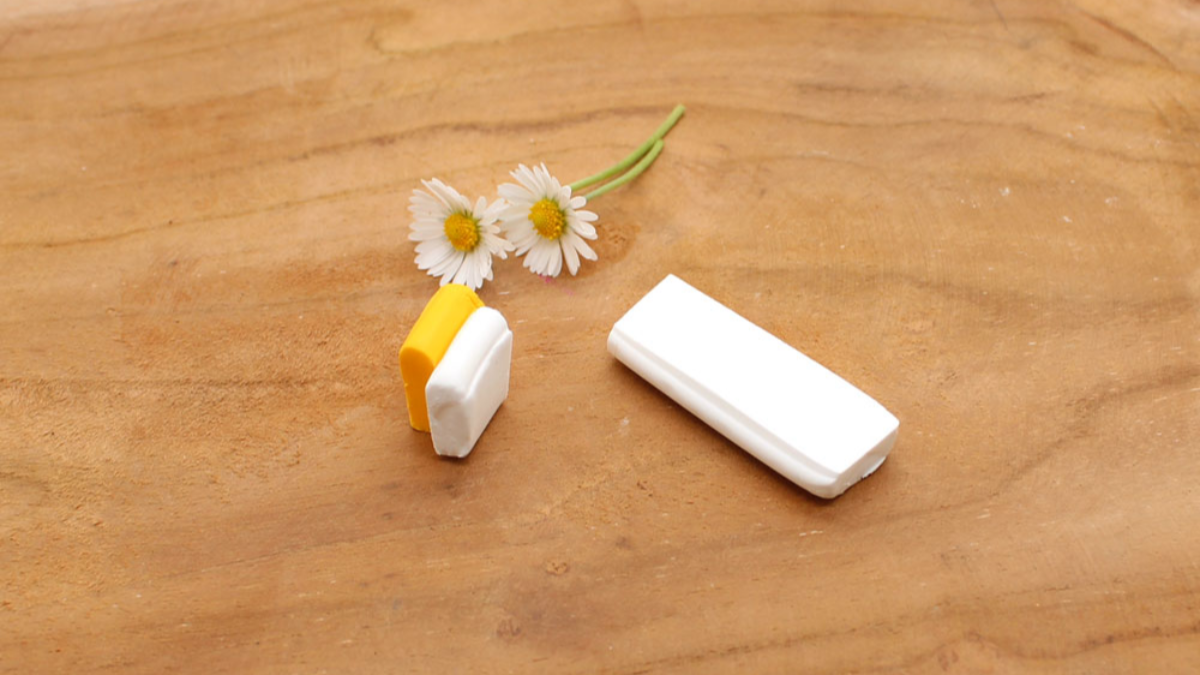 Pendientes flores de margarita en arcilla Fimo : Paso 1 Pendientes flores de margarita en arcilla Fimo : Paso 1