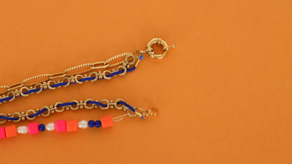 Collar de varias vueltas con chal grande, cuentas Heihi, perlas de agua dulce y amuleto del zodiaco Libra. : Paso 6 Collar de varias vueltas con chal grande, cuentas Heihi, perlas de agua dulce y amuleto del zodiaco Libra. : Paso 6