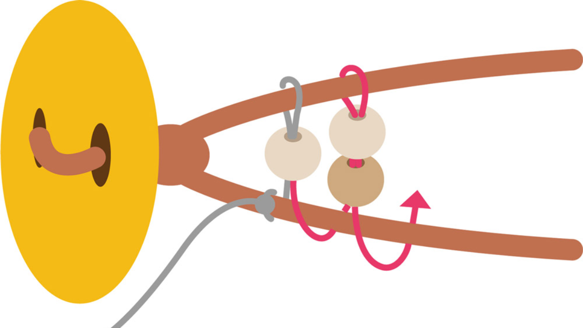 Tuto Bracelet wrap 2 turns o phone link : Paso 4 Tuto Bracelet wrap 2 turns o phone link : Paso 4