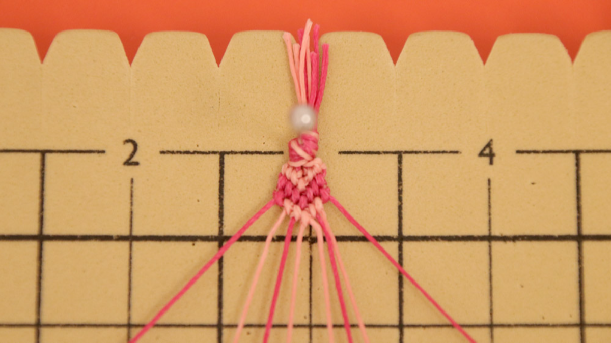 Criollos con brazalete brasileño Corazón en cuerdas Slam : Paso 18 Criollos con brazalete brasileño Corazón en cuerdas Slam : Paso 18