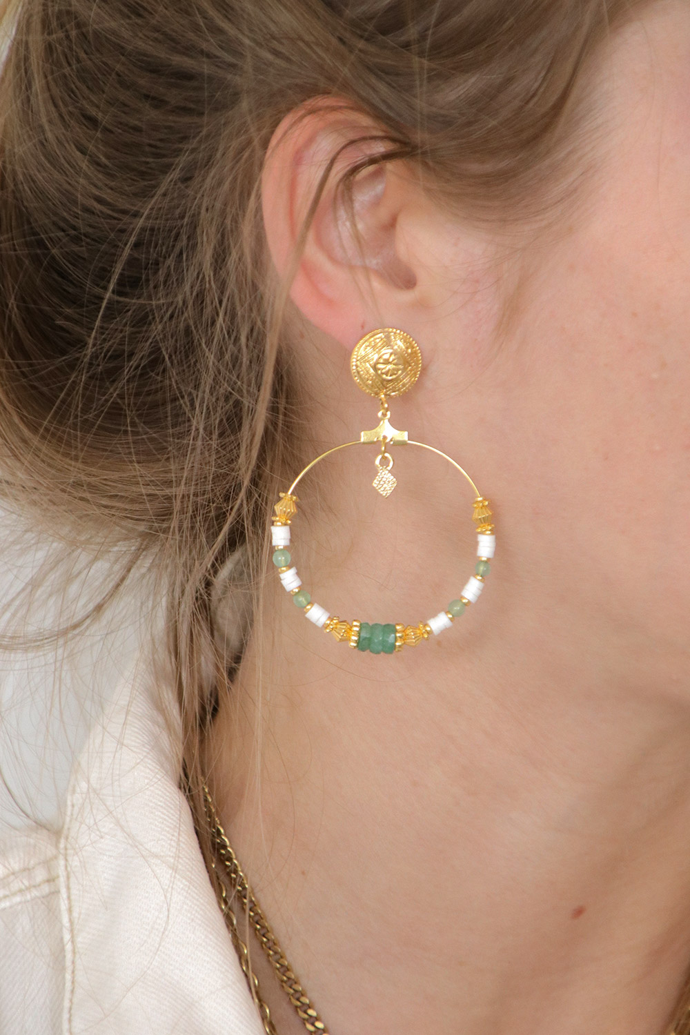 Esquema Cuentas criollas Tutorial de Aventurina verde Esquema Cuentas criollas Tutorial de Aventurina verde