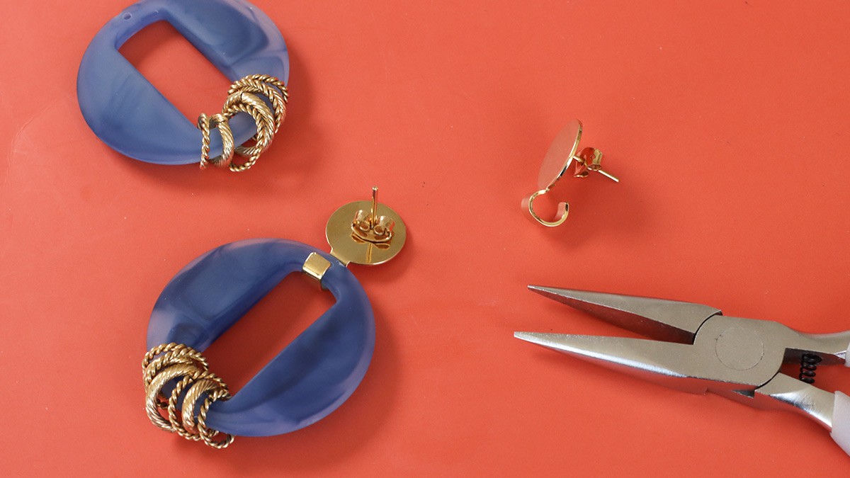 Pendientes y anillos de resina DIY : Paso 3