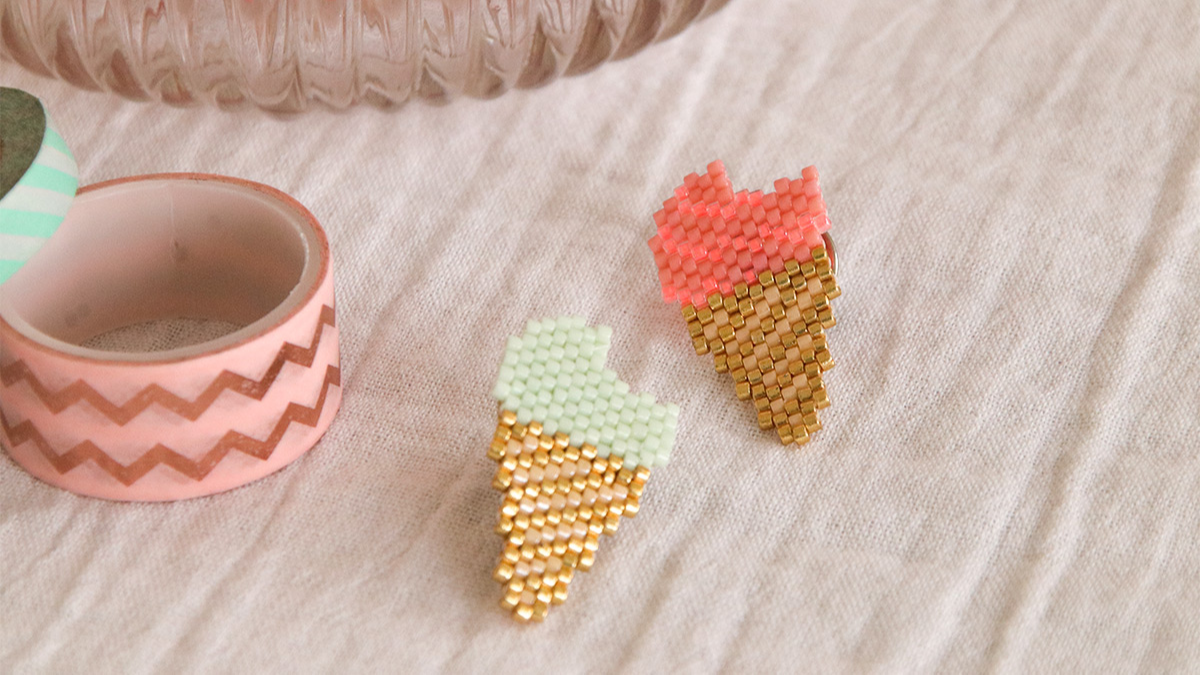 Esquema Delica Miyuki peyote perla tejer diagrama de hielo