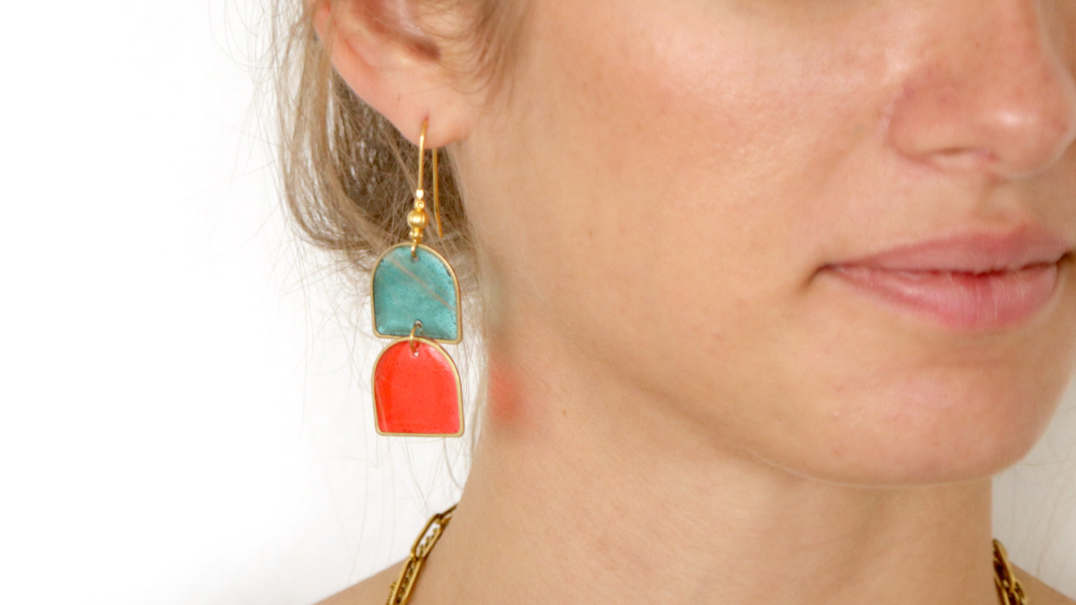 Esquema Pendientes de resina con LEDs UV Tutorial del efecto Vitrail Esquema Pendientes de resina con LEDs UV Tutorial del efecto Vitrail