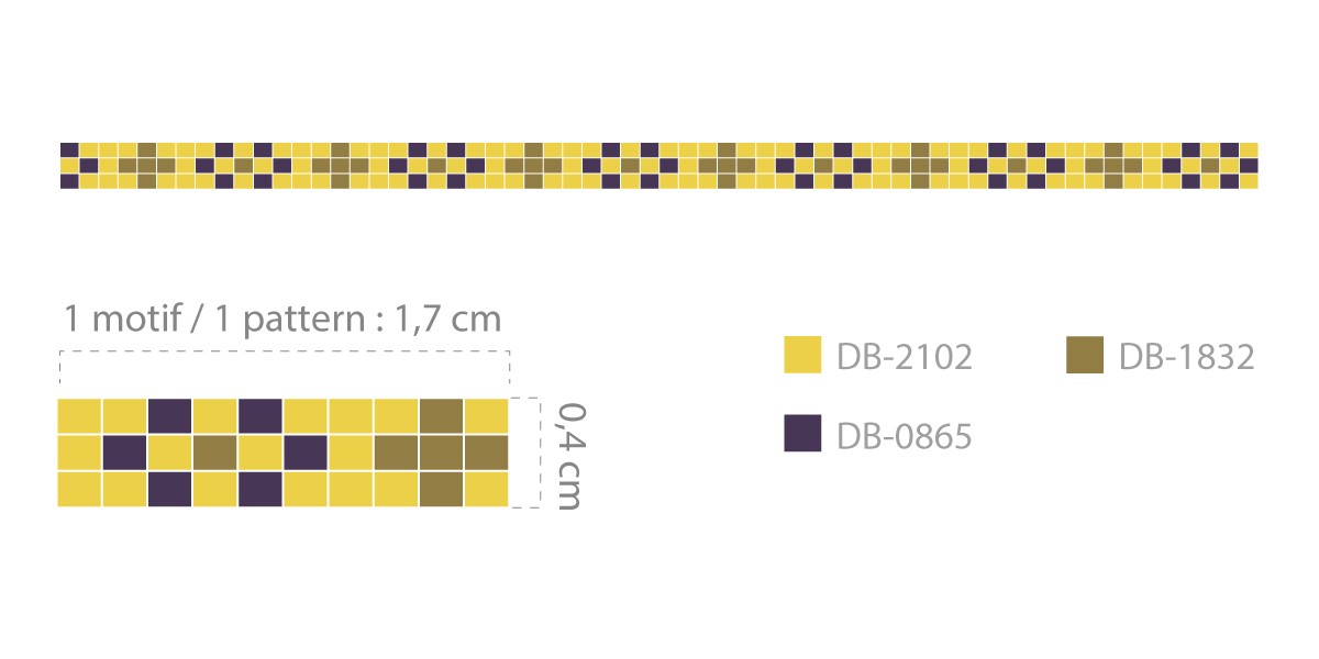 Esquema Pulsera de varias vueltas con cordón de cuero