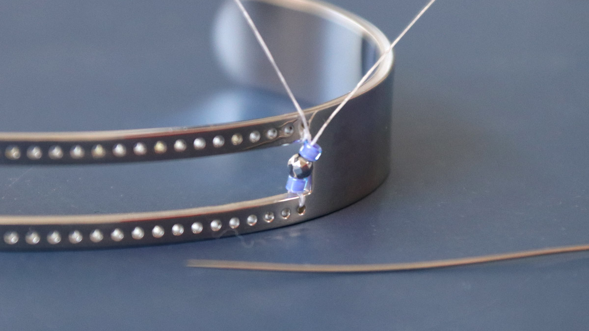 Pulsera de acero inoxidable Tuto Miyuki : Paso 1