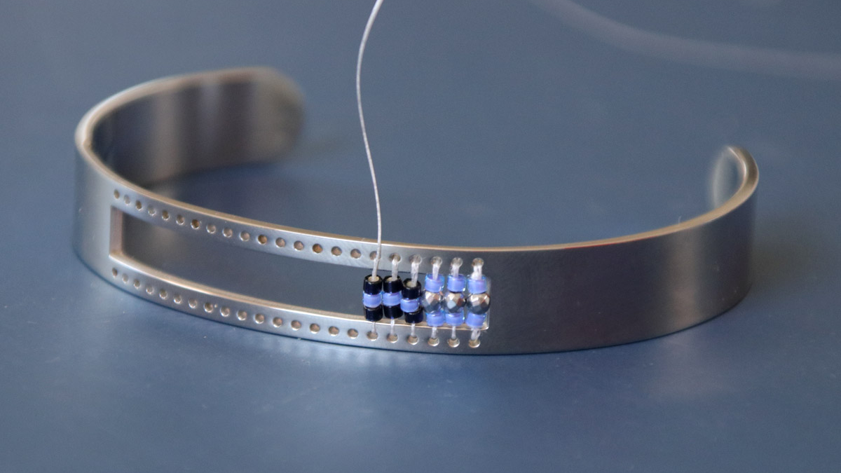 Pulsera de acero inoxidable Tuto Miyuki : Paso 2