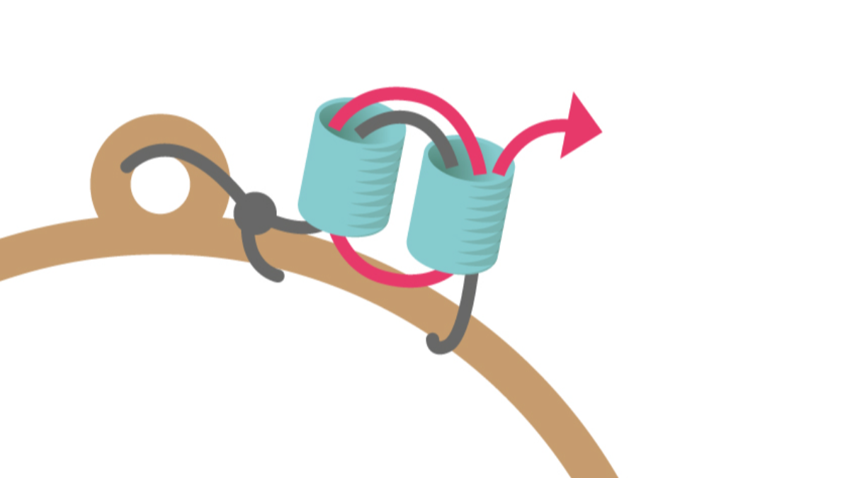 Pendientes de Miyuki Delica y Bugles de Turquesa : Paso 2 Pendientes de Miyuki Delica y Bugles de Turquesa : Paso 2