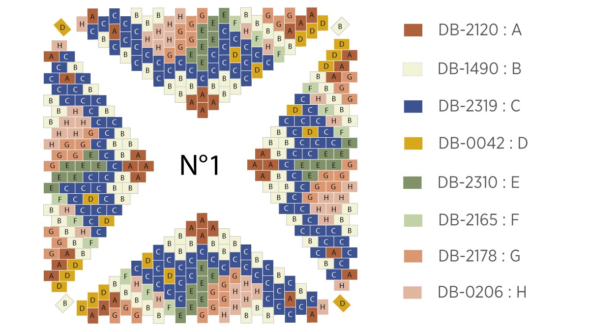 Tabla de estrellas Miyuki 3D en Peyote Circular : Paso 1 Tabla de estrellas Miyuki 3D en Peyote Circular : Paso 1