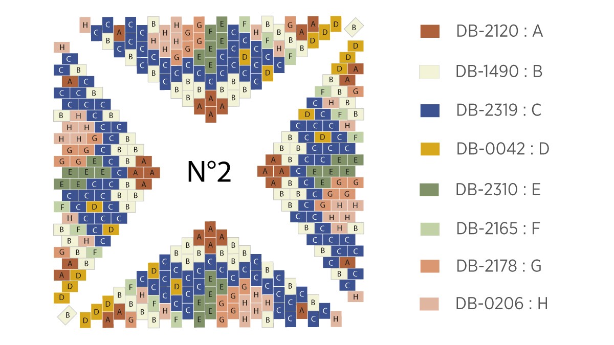 Tabla de estrellas Miyuki 3D en Peyote Circular : Paso 2 Tabla de estrellas Miyuki 3D en Peyote Circular : Paso 2