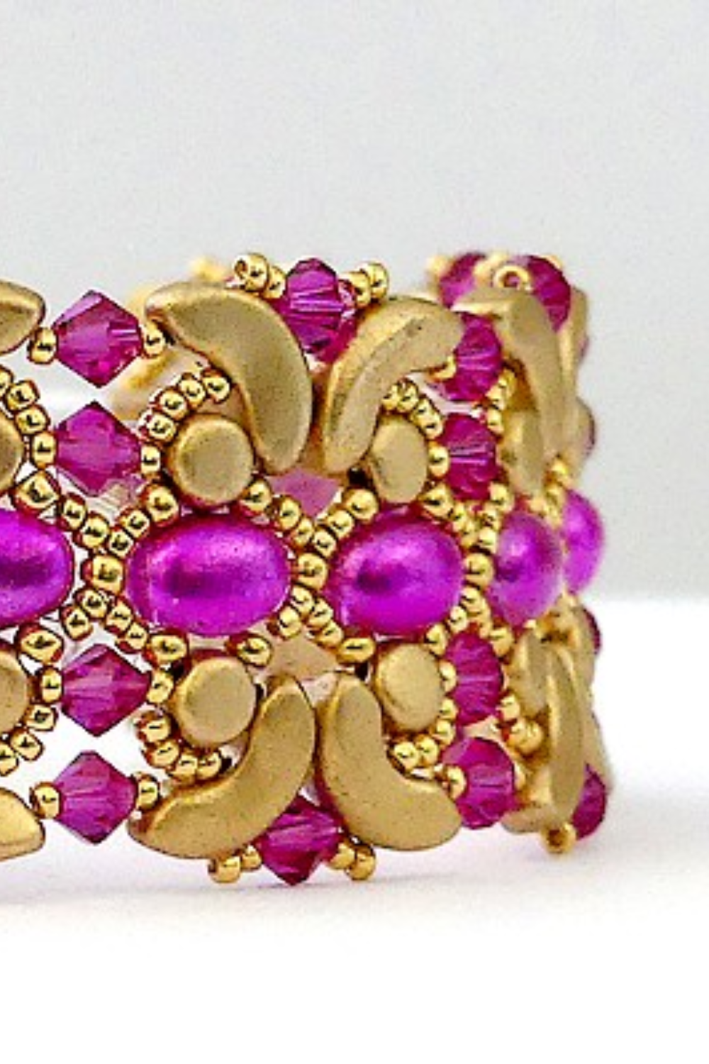 Esquema Pulsera Indira con cuentas de Samos, Kalos y Arcos de Puca