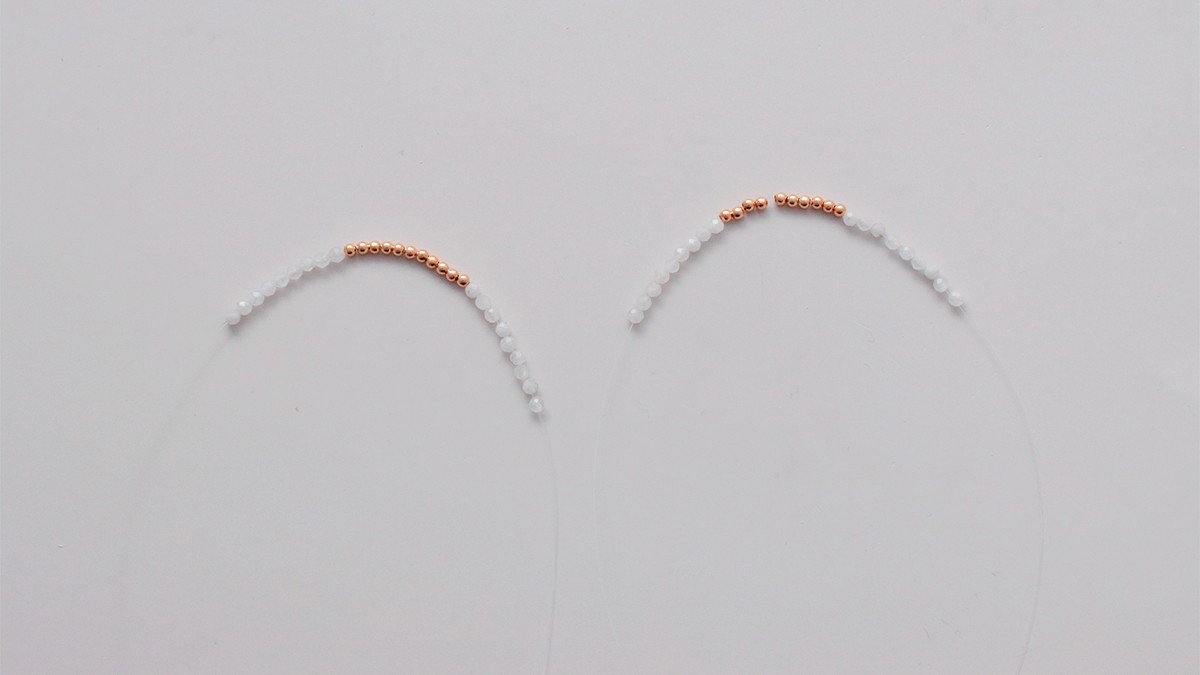 Anillos de bricolaje con cuentas de piedra natural : Paso 1