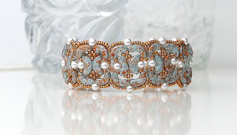 Pulsera Caprice con cuentas de vidrio Arcos de Puca Pulsera Caprice con cuentas de vidrio Arcos de Puca