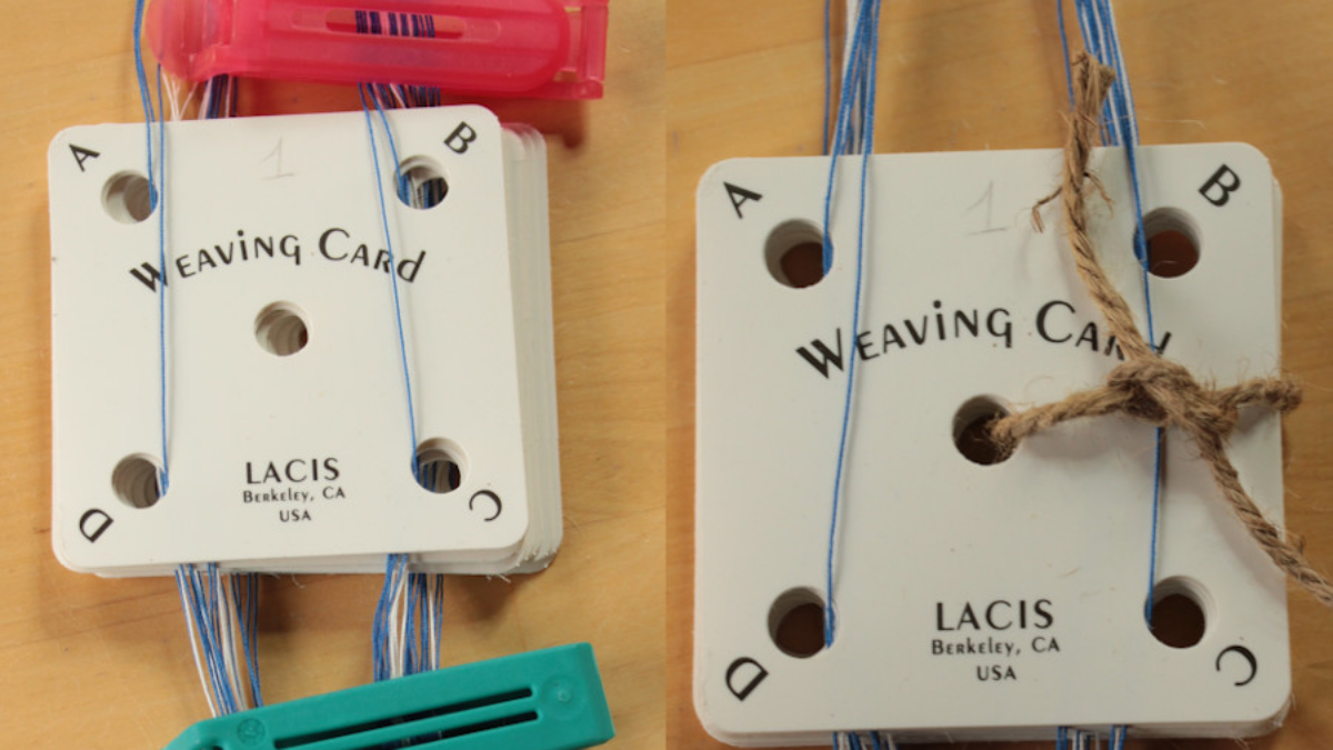 DIY Pulsera para principiantes para tejer tarjetas : Paso 6