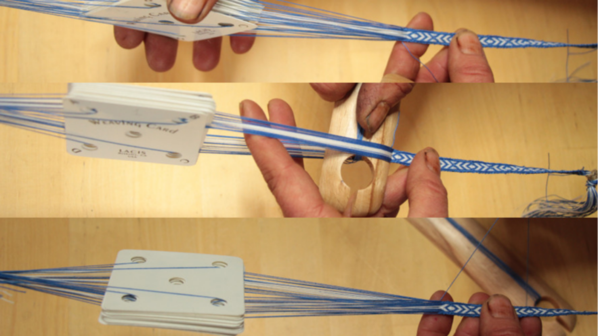 DIY Pulsera para principiantes para tejer tarjetas : Paso 9