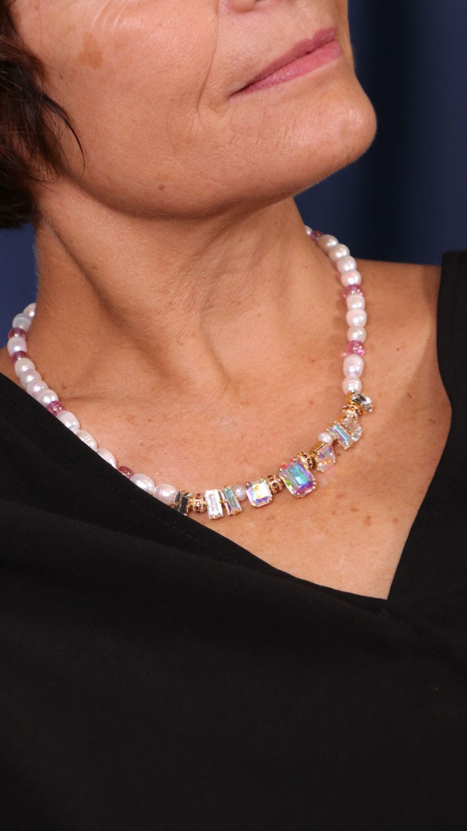 Esquema Collar de cristal Aurora para mujer Esquema Collar de cristal Aurora para mujer