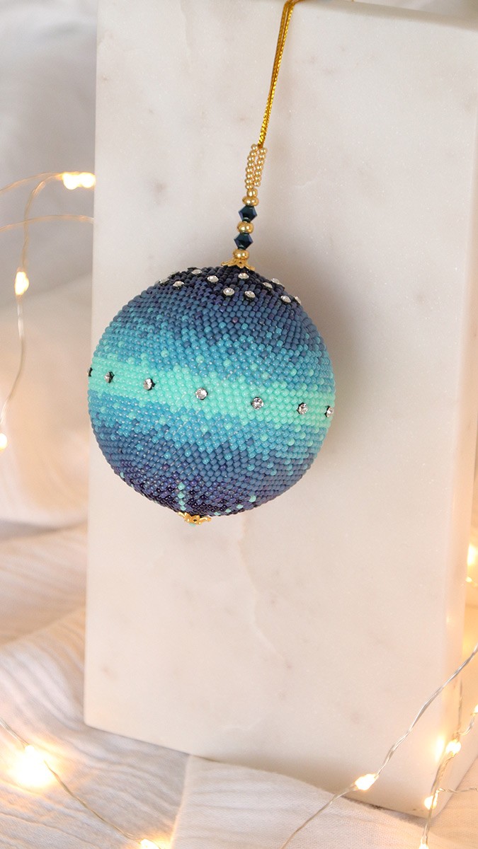 Esquema Adorno navideño de ganchillo en forma de espiral