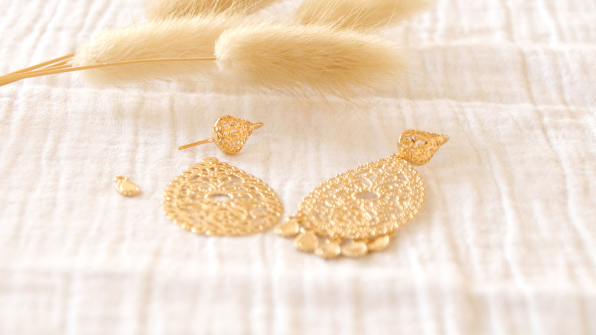 Tutorial de pendientes de oro fáciles de hacer : Paso 1