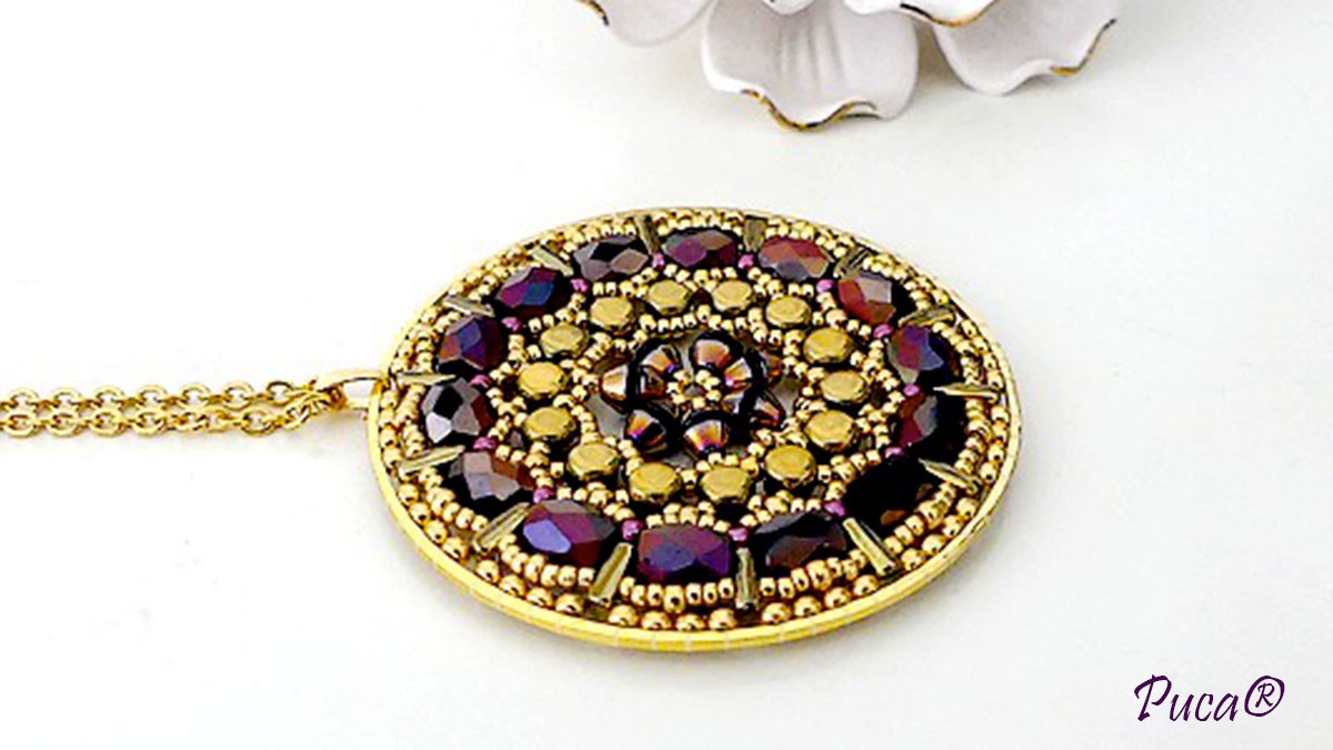 Colgante Romance con cuentas Baros y Konos de Puca Colgante Romance con cuentas Baros y Konos de Puca