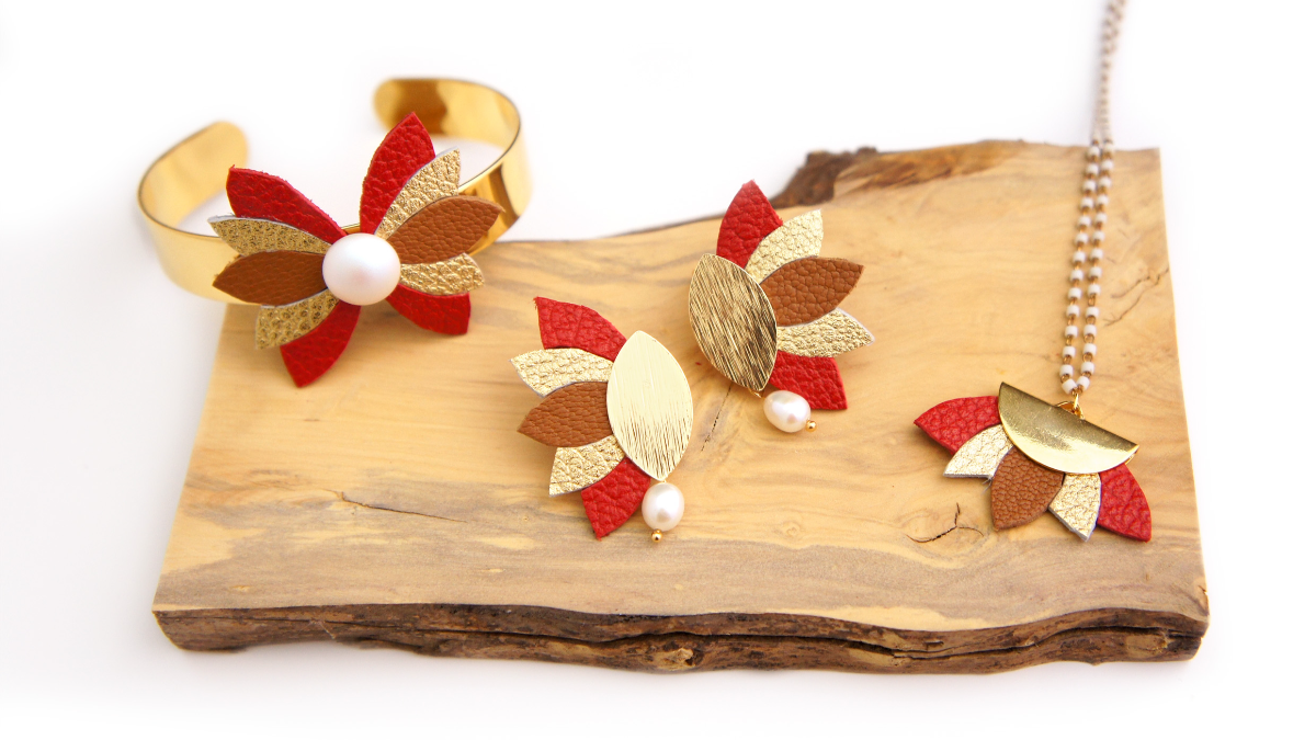 Bisutería con retales de cuero