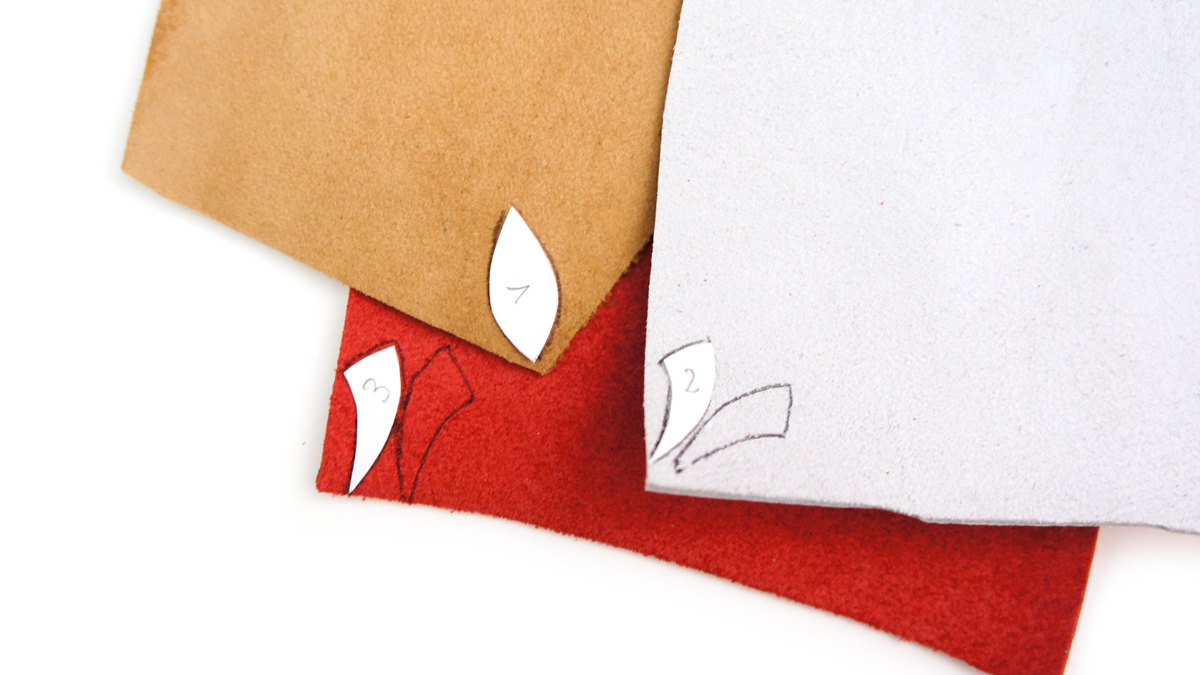 Bisutería con retales de cuero : Paso 1