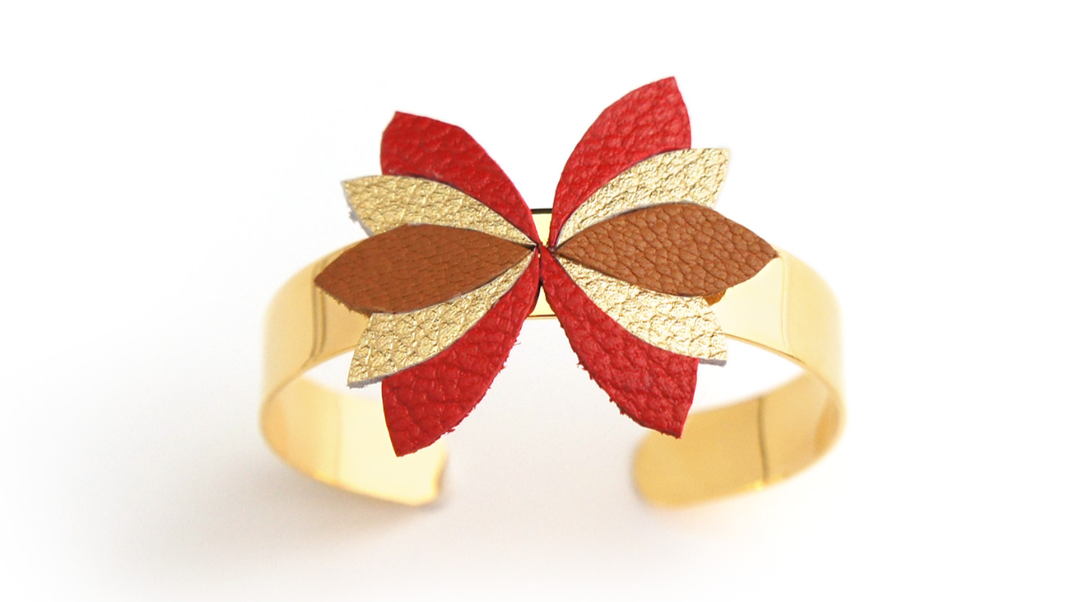 Bisutería con retales de cuero : Paso 6