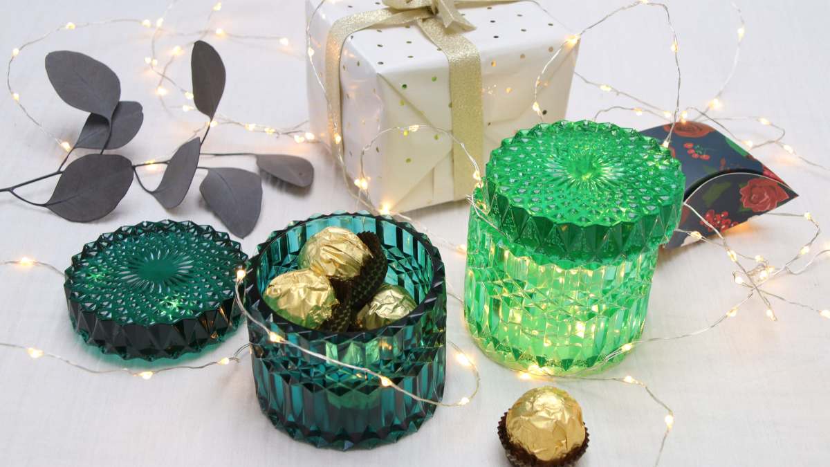 Esquema DIY Caja de caramelos vintage de resina epoxi Esquema DIY Caja de caramelos vintage de resina epoxi