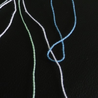 Pulsera brasileña de Tuto con dibujo de espiga : Paso 5