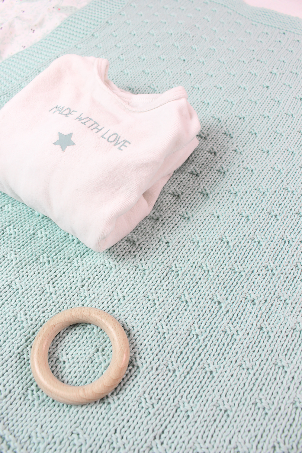 Manta de bebé de punto