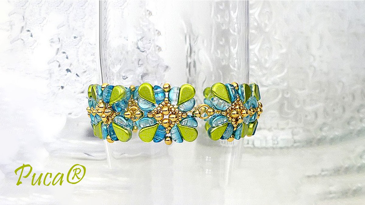 Pulsera Tuto Linaëlle en cuentas Amos y Kos de Puca® (francés) Pulsera Tuto Linaëlle en cuentas Amos y Kos de Puca® (francés)