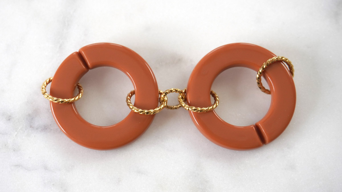 Pulsera Big Links acero inoxidable dorado y acrílico : Paso 2 Pulsera Big Links acero inoxidable dorado y acrílico : Paso 2