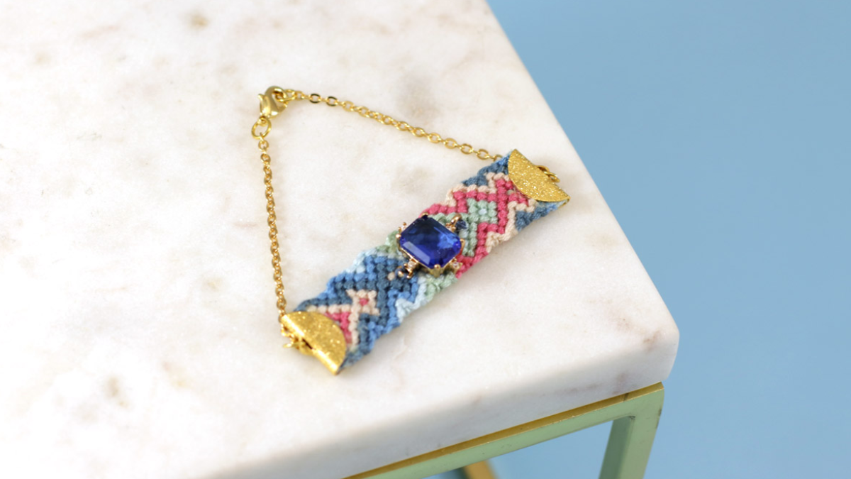 Pulsera brasileña Tuto diseño punta de flecha Pulsera brasileña Tuto diseño punta de flecha