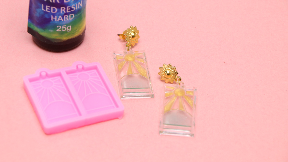 Tutorial de pendientes en resina LED UV pastel Tutorial de pendientes en resina LED UV pastel