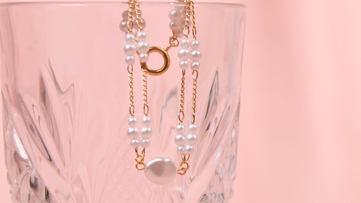 Pulsera de cadena de nácar