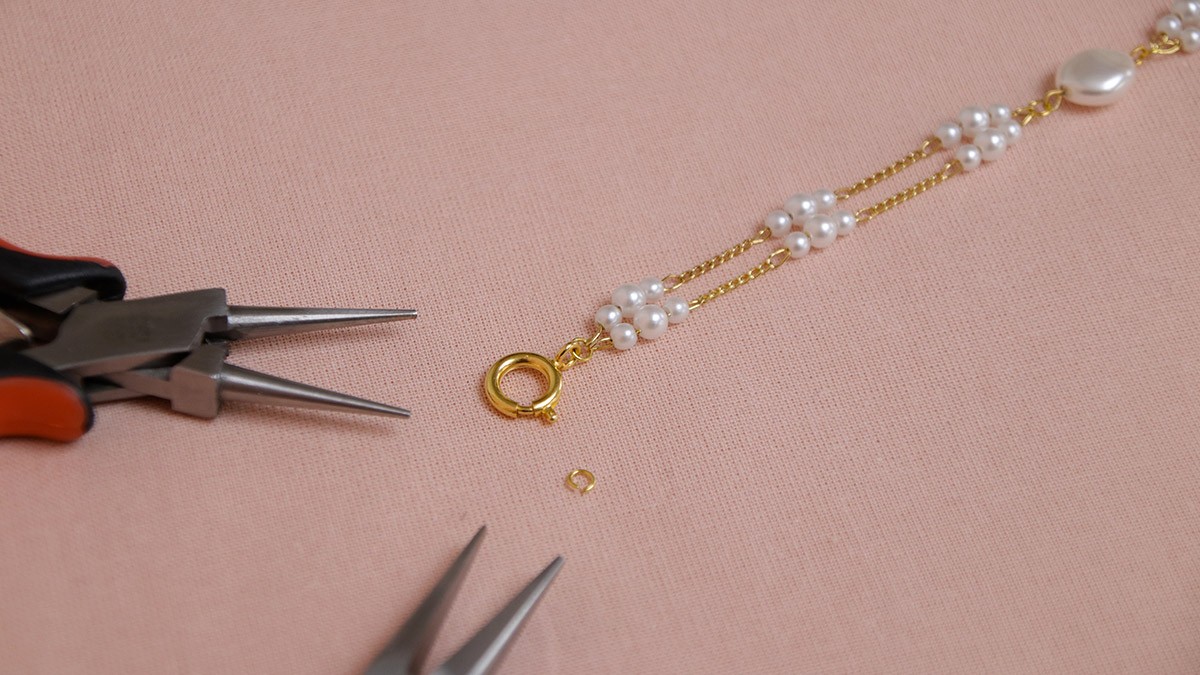 Pulsera de cadena de nácar : Paso 7 Pulsera de cadena de nácar : Paso 7