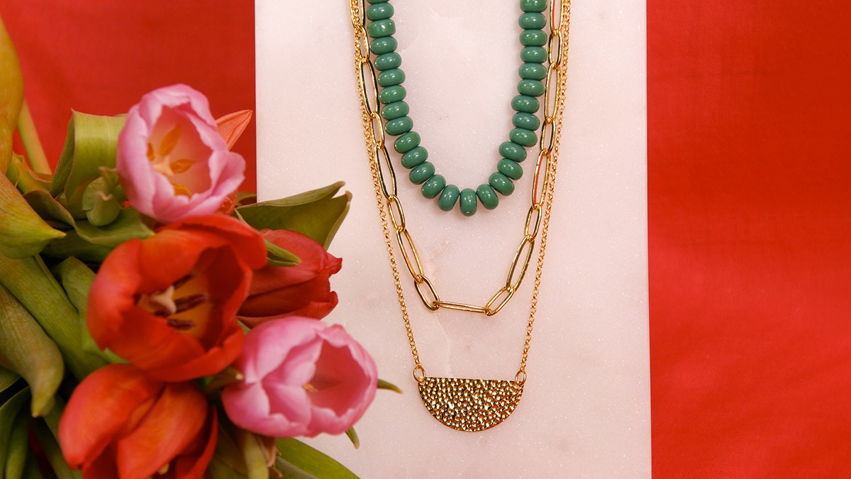 Esquema Tuto collar multi filamentos heishi cuentas