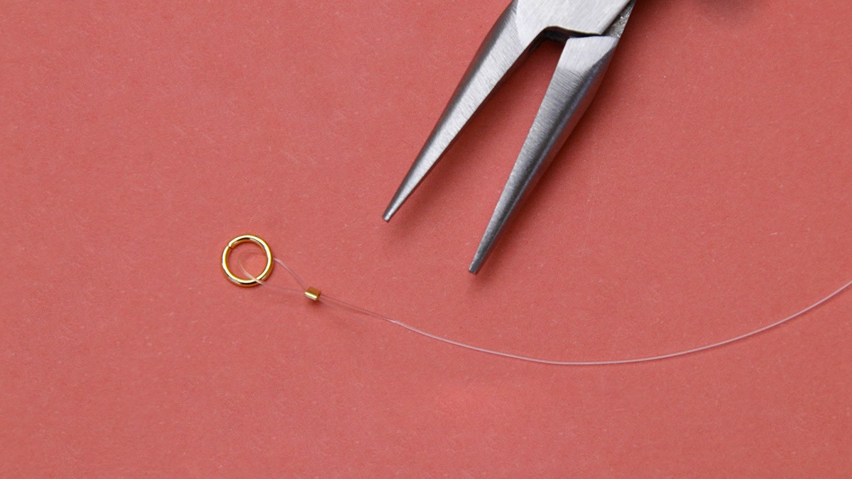 Tuto collar multi filamentos heishi cuentas : Paso 3