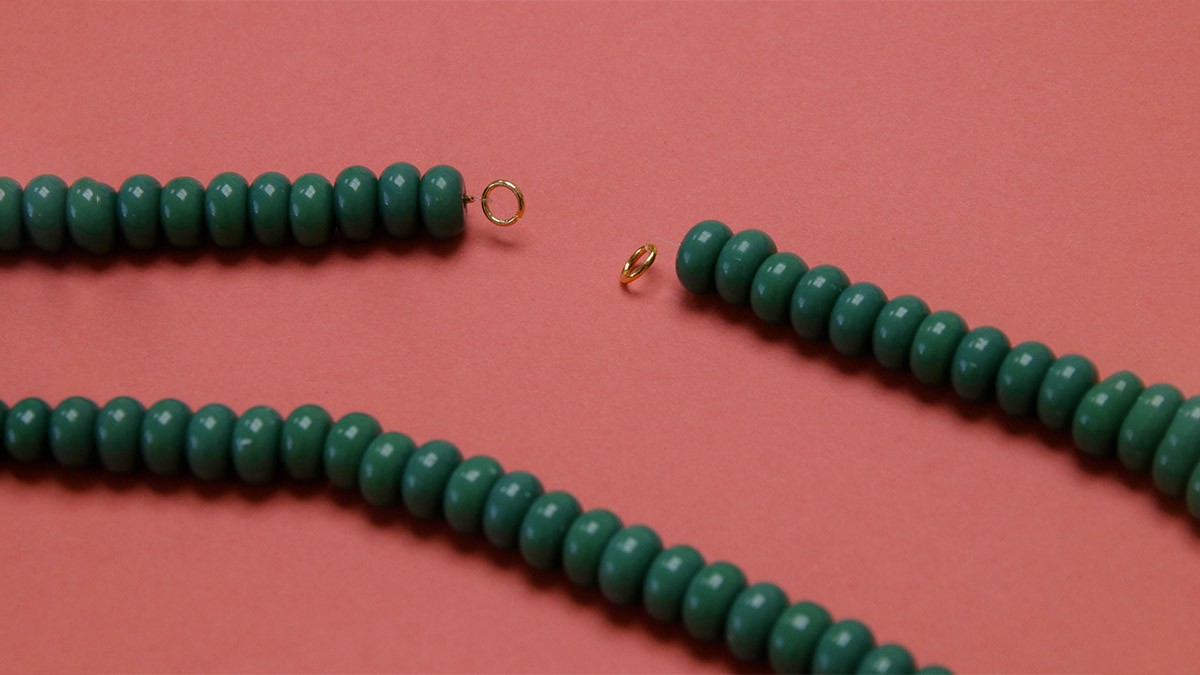 Tuto collar multi filamentos heishi cuentas : Paso 4