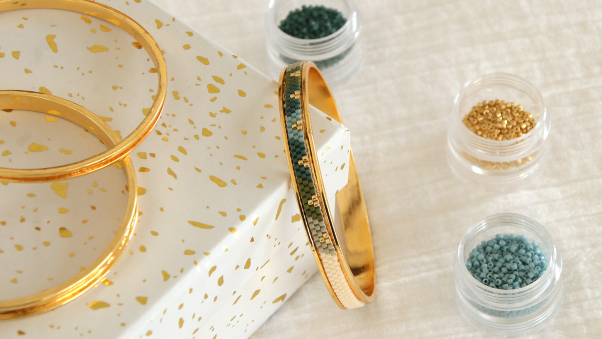 Esquema Collar de oro Miyuki en peyote impar Esquema Collar de oro Miyuki en peyote impar