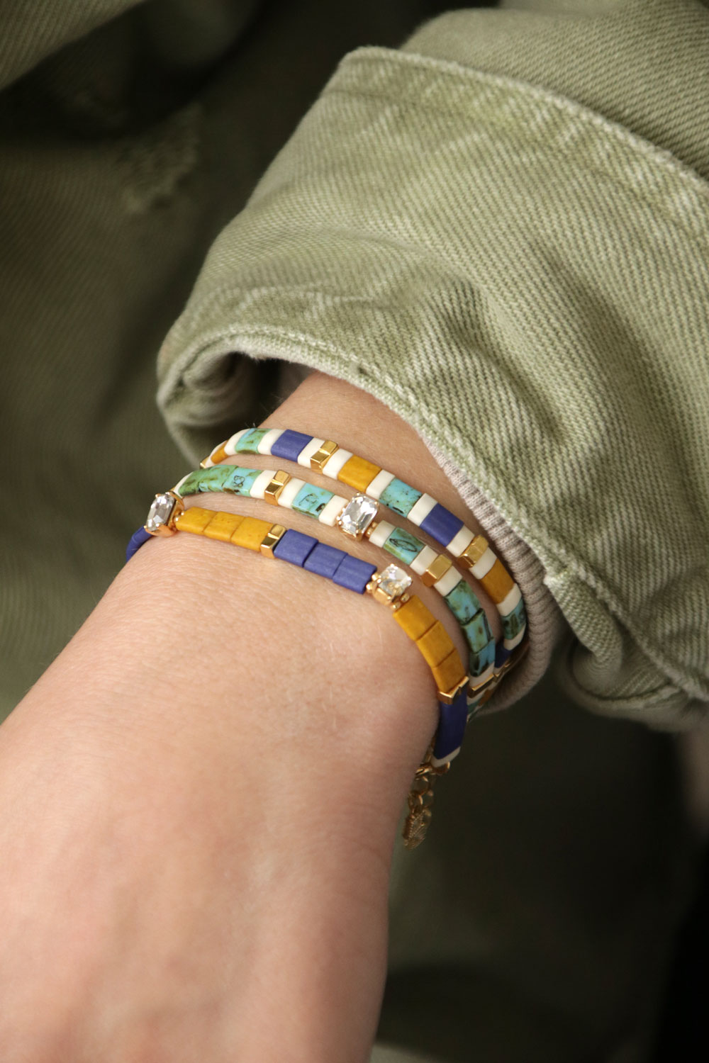 Esquema DIY Tila Miyuki pulseras con cristal