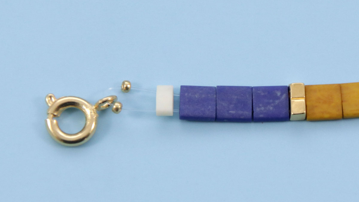 DIY Tila Miyuki pulseras con cristal : Paso 1