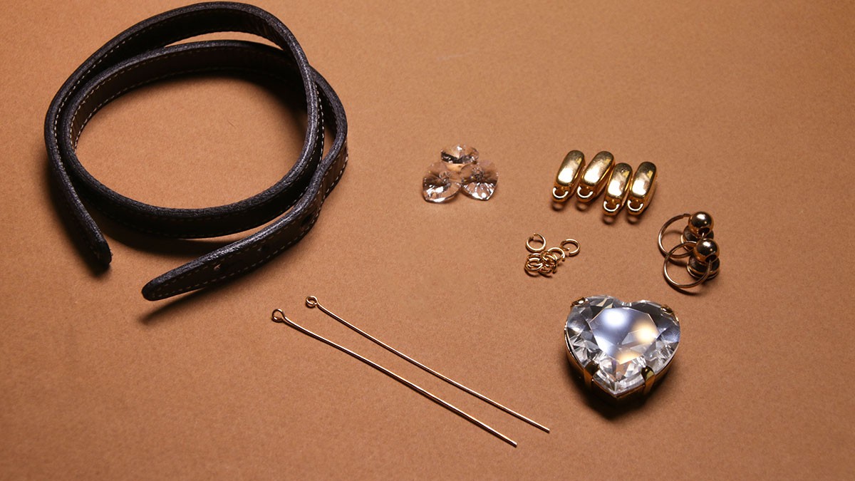 DIY Collar de perro : Cordón de cuero y cristales : Paso 1 DIY Collar de perro : Cordón de cuero y cristales : Paso 1