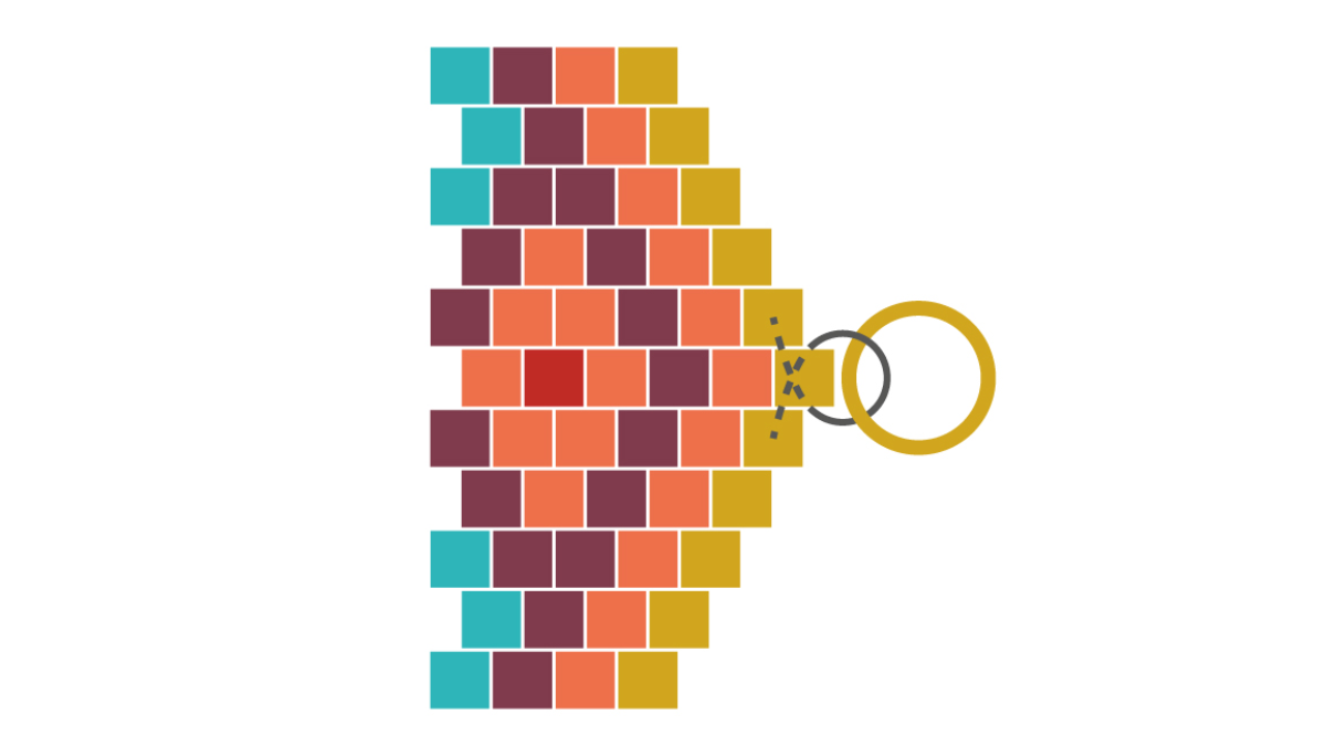 Tejiendo rejilla Miyuki Puño en Peyote Raro : Paso 9 Tejiendo rejilla Miyuki Puño en Peyote Raro : Paso 9