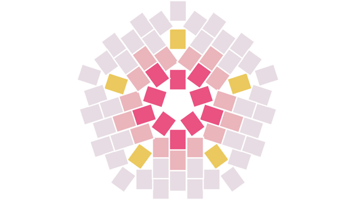 Broches de abalorios Miyuki Cherry Blossom en peyote circular : Paso 6 Broches de abalorios Miyuki Cherry Blossom en peyote circular : Paso 6