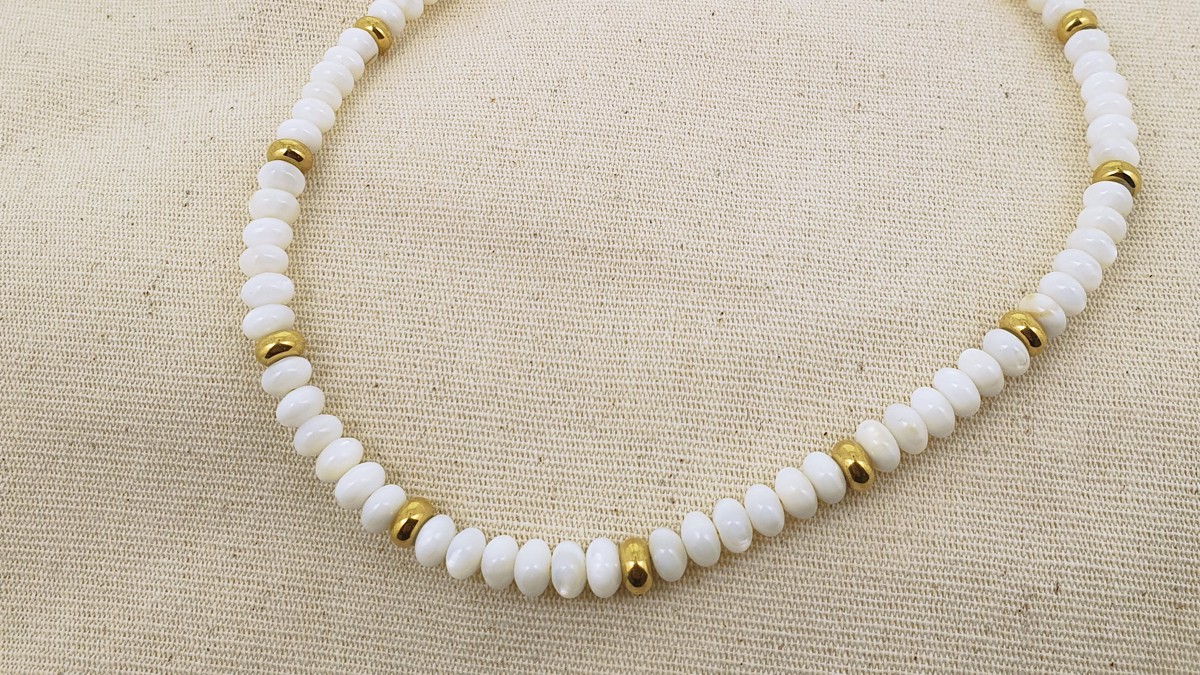 Collar de acero inoxidable con pequeñas flores de Amazonita : Paso 2 Collar de acero inoxidable con pequeñas flores de Amazonita : Paso 2