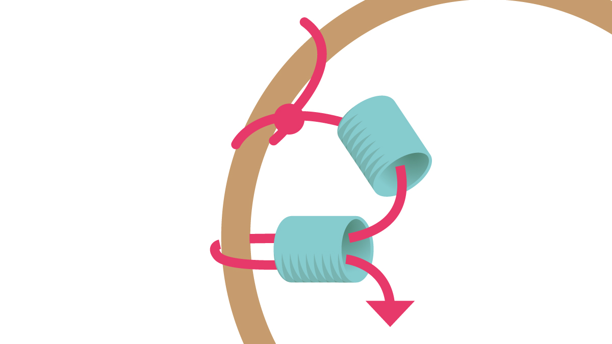 Collar Miyuki con colgante redondo Brick Stitch : Paso 1